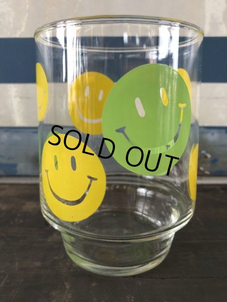 画像1: Vintage Glass Smiley Happy Face (J268) (1)