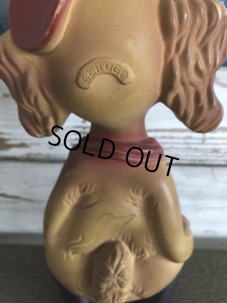 画像6: 40s Vintage Serugo Rubber Fire Dog Squeak Doll (J282) (6)