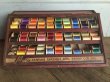 画像1: 30s Vintage Lily Sewing Threads Spool Cabinet (J283)   (1)