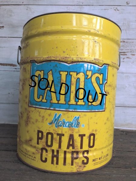 画像3: Vintage Cain's Potato Chips Can (J288)  (3)