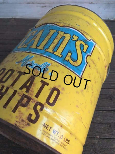 画像10: Vintage Cain's Potato Chips Can (J288)  (10)