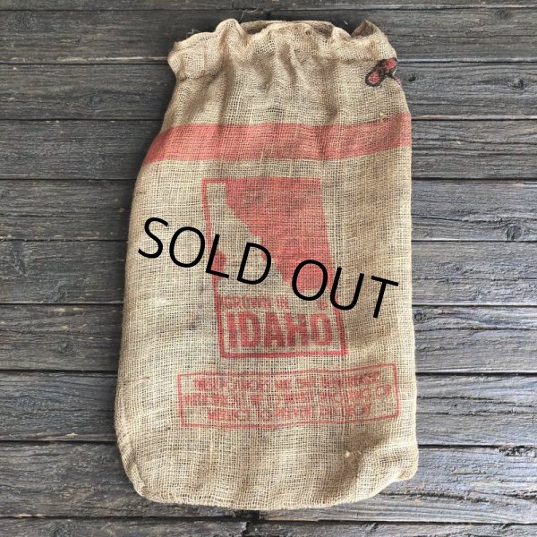 画像4: Vintage CV Potato Burlap Bag 50 LBS (J292) (4)