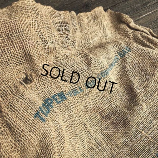 画像8: Vintage LBI Potato Burlap Bag 100 LBS (J291) (8)