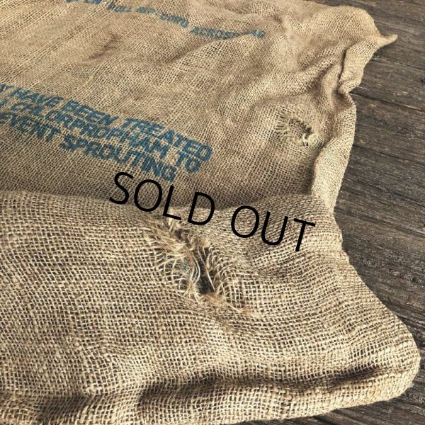 画像7: Vintage LBI Potato Burlap Bag 100 LBS (J291) (7)