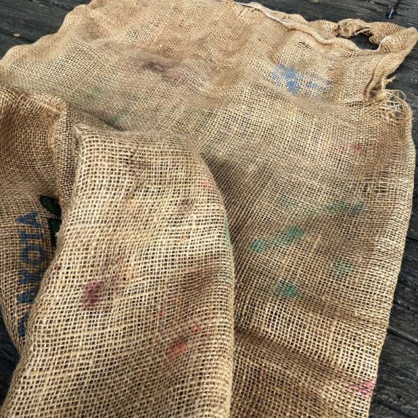 画像7: Vintage Voyageur Potato Burlap Bag 100 LBS (J290) (7)