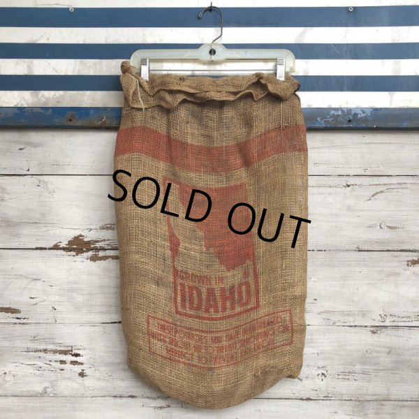 画像2: Vintage CV Potato Burlap Bag 50 LBS (J292) (2)