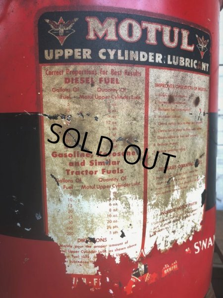 画像7: Vintage MOTUL Swan Finch Established 1853 U.S. 5 GAL (J293)   (7)