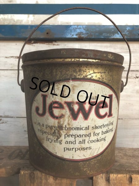 画像1: Vintage Swift's Co USA Jewel 4 Lbs Bucket Can (J294)   (1)