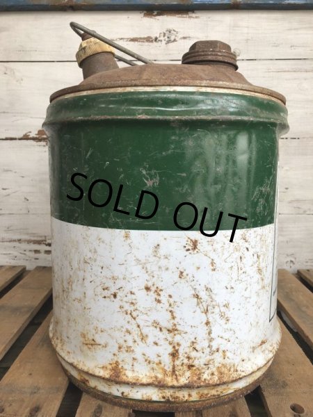 画像2: Vintage Quaker State 5 GAL Gas Oil Can (J299)   (2)