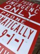 画像2: Vintage Sign THIS PHONE FOR EMERGENCY ONLY (J321)   (2)