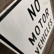 画像5: Vintage Road Sign NO MOTOR VEHICLES (J330)   (5)