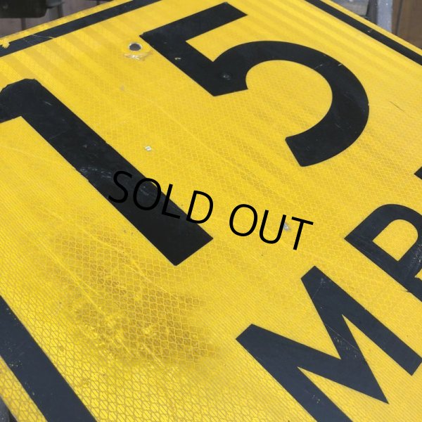 画像6: Vintage Road Sign 15 MPH (J325)   (6)