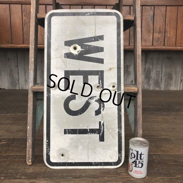 画像10: Vintage Road Sign WEST (J324)   (10)