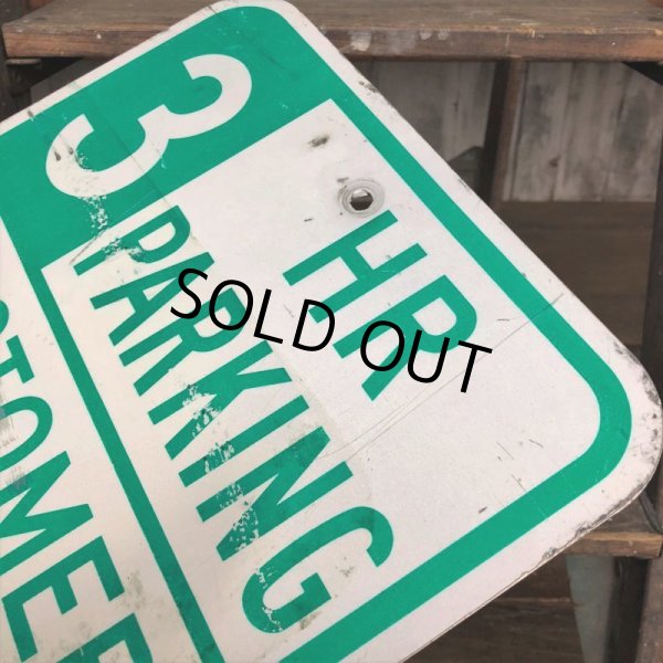 画像7: Vintage Road Sign 3 HR PARKING (J326)   (7)