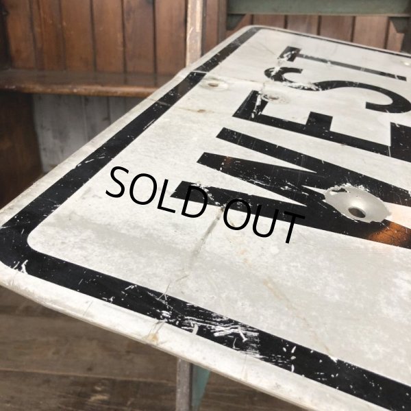 画像8: Vintage Road Sign WEST (J324)   (8)