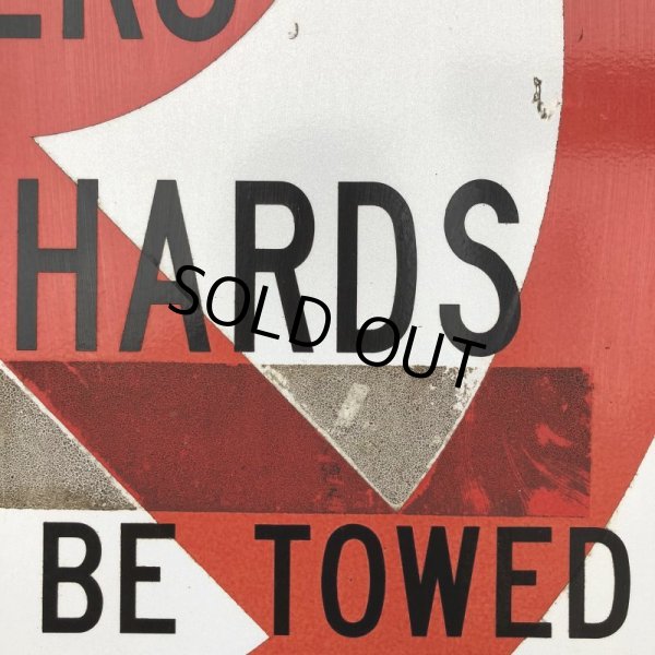 画像3: Vintage Road Sign NO VEHICLE PARKING (J331)   (3)