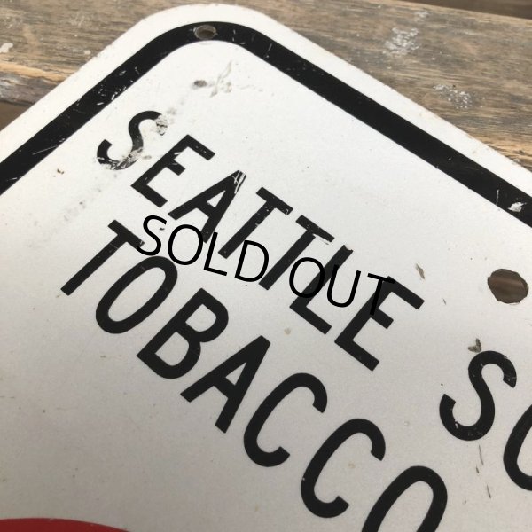 画像2: Vintage Road Sign Seattle Schools Tobacco Free No Smoking (J329)   (2)