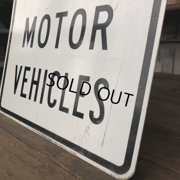 画像2: Vintage Road Sign NO MOTOR VEHICLES (J330)   (2)