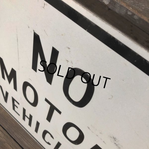 画像3: Vintage Road Sign NO MOTOR VEHICLES (J330)   (3)