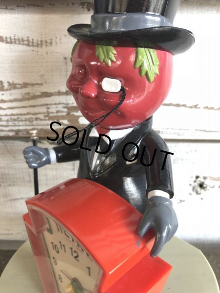 画像6: Vintage Heinz Mr Aristocrat Tomato Man Talking Alarm Clock (J335) (6)