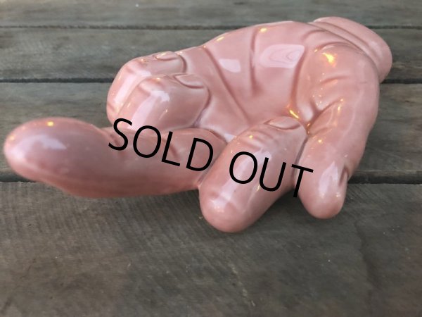 画像4: Vintage Middle Finger Creramic Ash Tray (J347)  (4)