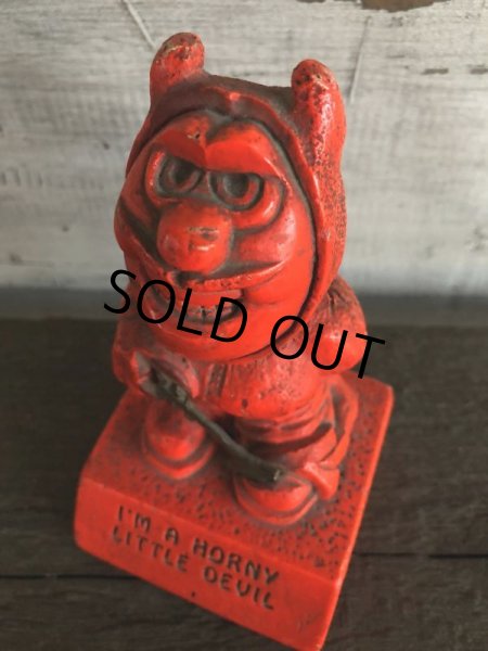 画像6: 【SALE】 Vintage Message Doll Red Devil I'm A Horny Little Devil (J346)  (6)