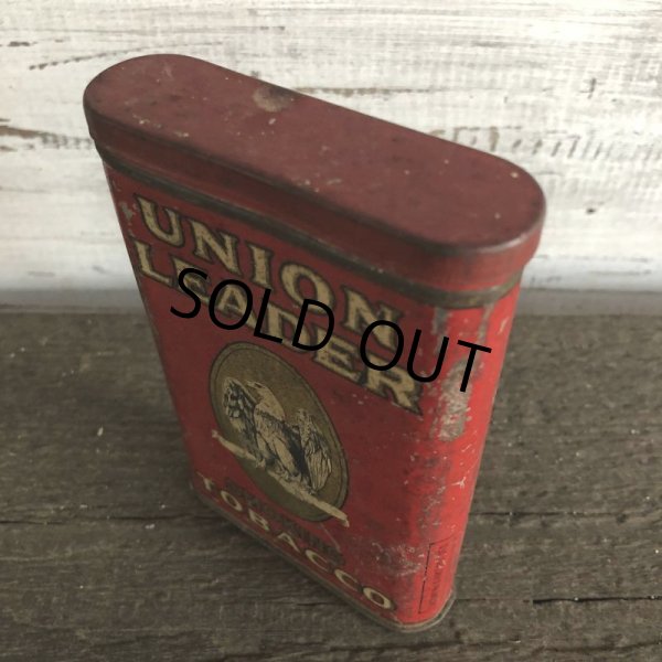 画像6: Vintage UNION LEADER Tabacco Pocket Tin Can (J340)     (6)
