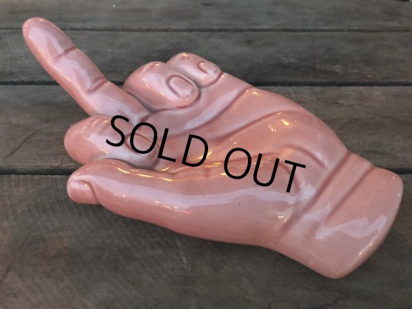 画像3: Vintage Middle Finger Creramic Ash Tray (J347)  (3)