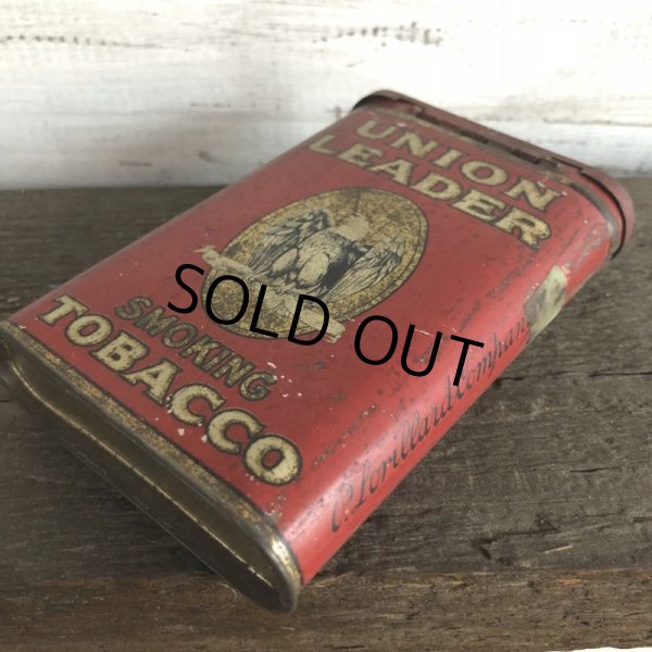 画像7: Vintage UNION LEADER Tabacco Pocket Tin Can (J340)     (7)