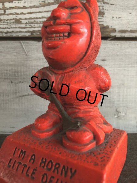 画像9: 【SALE】 Vintage Message Doll Red Devil I'm A Horny Little Devil (J346)  (9)