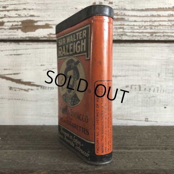 画像2: Vintage SIR WALTER RALEIGH Tabacco Pocket Tin Can (J341)     (2)