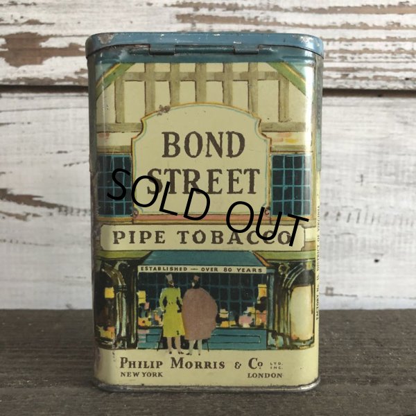 画像3: Vintage BOND STREET Tabacco Pocket Tin Can (J343)     (3)