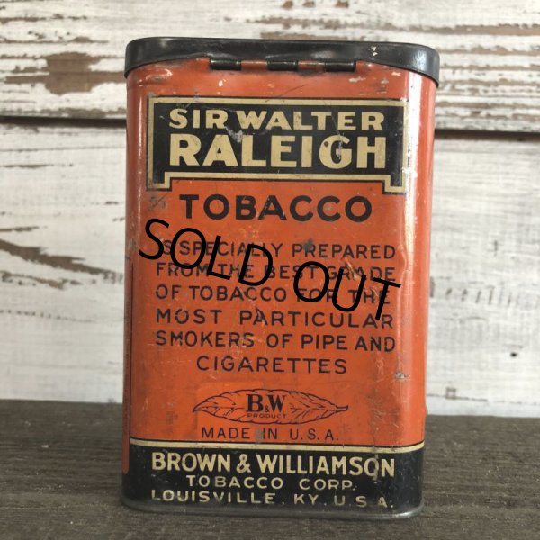 画像3: Vintage SIR WALTER RALEIGH Tabacco Pocket Tin Can (J341)     (3)