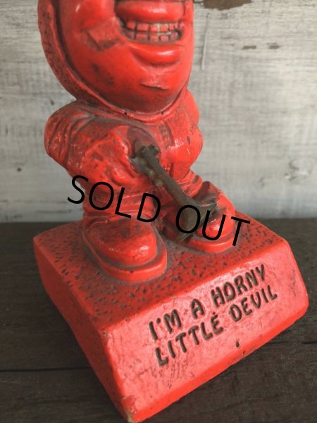 画像5: 【SALE】 Vintage Message Doll Red Devil I'm A Horny Little Devil (J346)  (5)