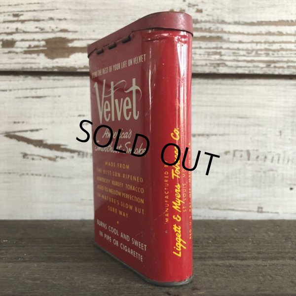 画像2: Vintage Velvet Tabacco Pocket Tin Can (J339)     (2)