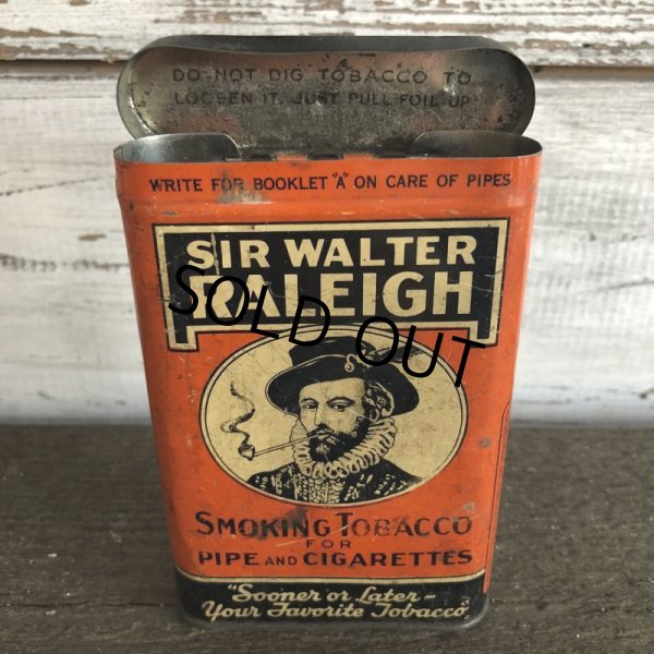 画像7: Vintage SIR WALTER RALEIGH Tabacco Pocket Tin Can (J341)     (7)