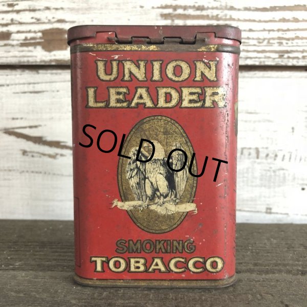 画像3: Vintage UNION LEADER Tabacco Pocket Tin Can (J340)     (3)