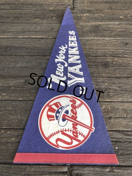 画像5: Vintage MLB Pennant Flag Banners NY YANKEES (J355) (5)