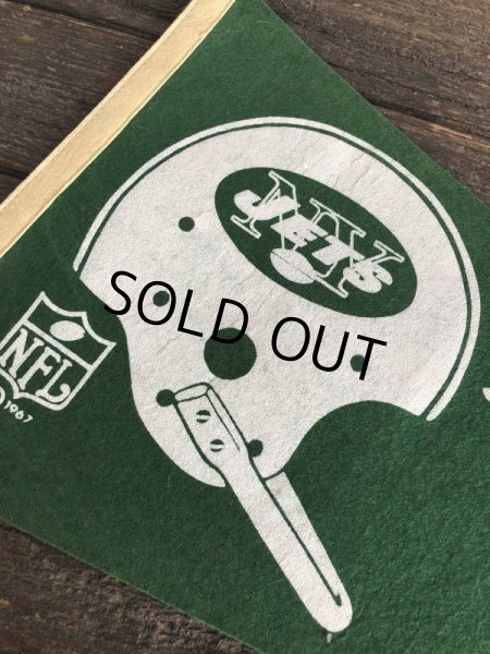 画像3: 60s Vintage NFL Pennant Flag Banners NY JETS (J353) (3)