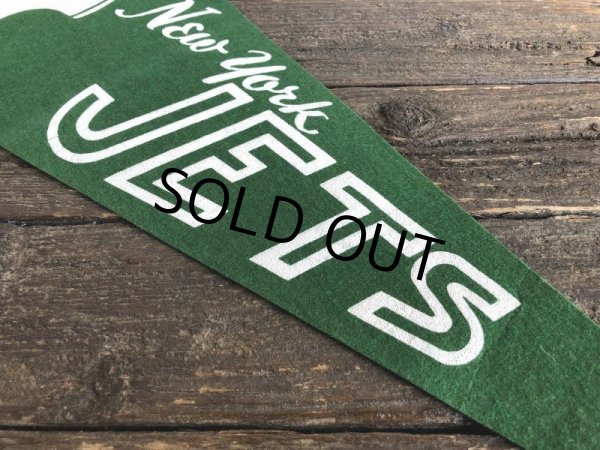 画像4: 60s Vintage NFL Pennant Flag Banners NY JETS (J353) (4)