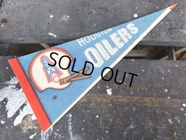 画像1: 70s Vintage NFL Mini Pennant HOUSTON OILERS (J352) (1)