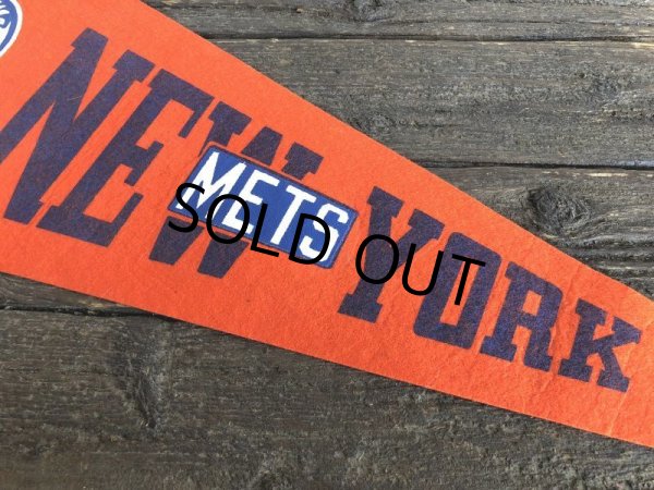 画像3: Vintage MLB Pennant Flag Banners NY METS (J354) (3)