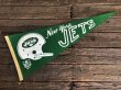 画像1: 60s Vintage NFL Pennant Flag Banners NY JETS (J353) (1)