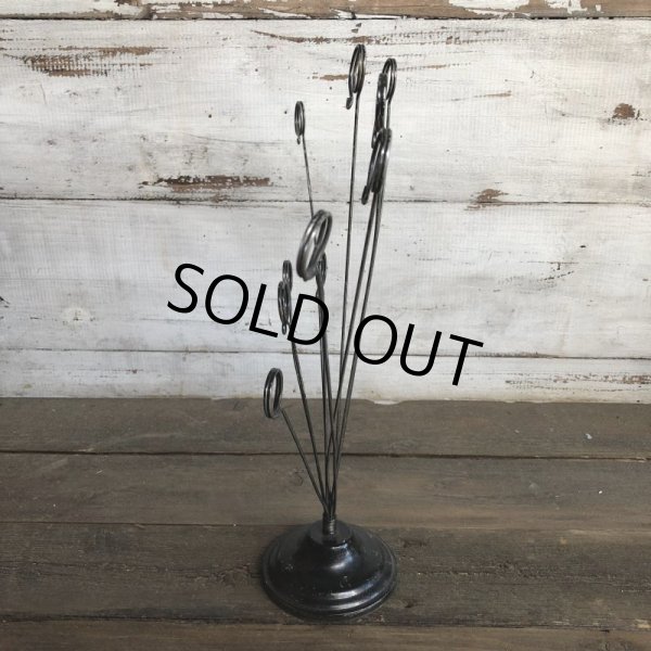 画像2: Vintage Wire Display Stand Card Holder (J357) (2)