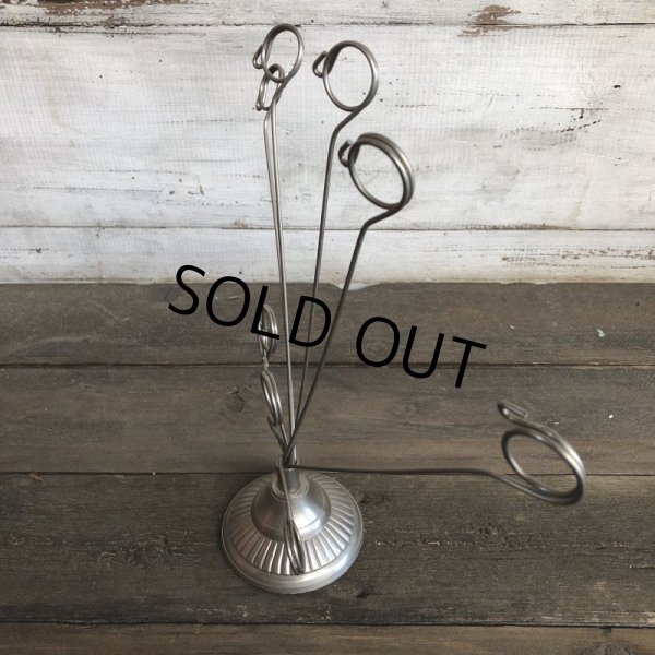 画像2: Vintage Wire Display Stand Card Holder (J356) (2)