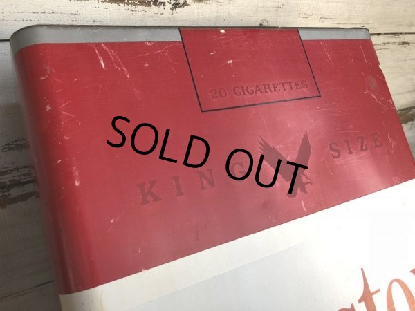 画像8: Vintage Winston Cigarettes Flange Double Sided Store Display Sign (J359) (8)