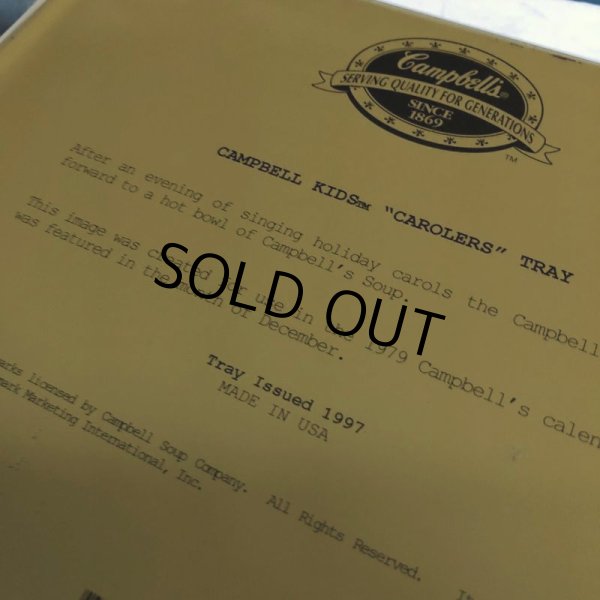 画像8: Vintage Campbell Soup Kids Carolers Tray (J374) (8)