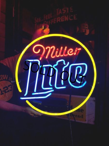 画像1: Miller Lite Beer Neon Sign (J376) (1)
