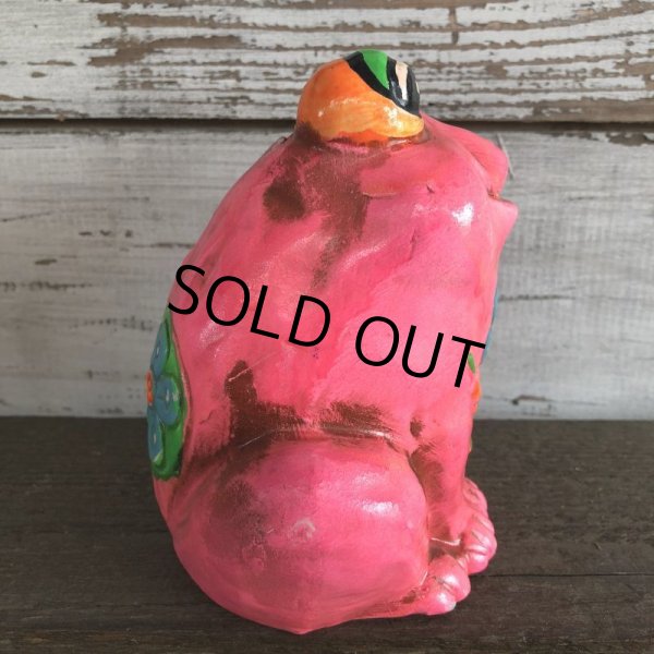 画像4: Vintage Coin Bank Psychedelic Hippie Frog (J382)   (4)