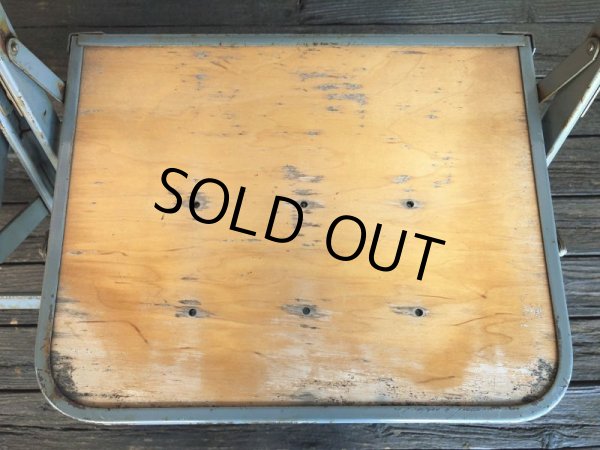 画像10: Vintage Metal Folding Chair (J377) (10)